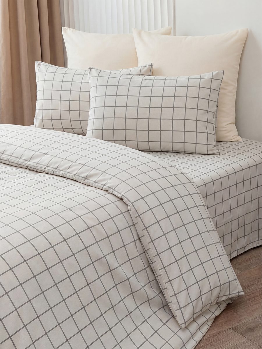 Постельное белье 2-спальное из бязи «Клетка»